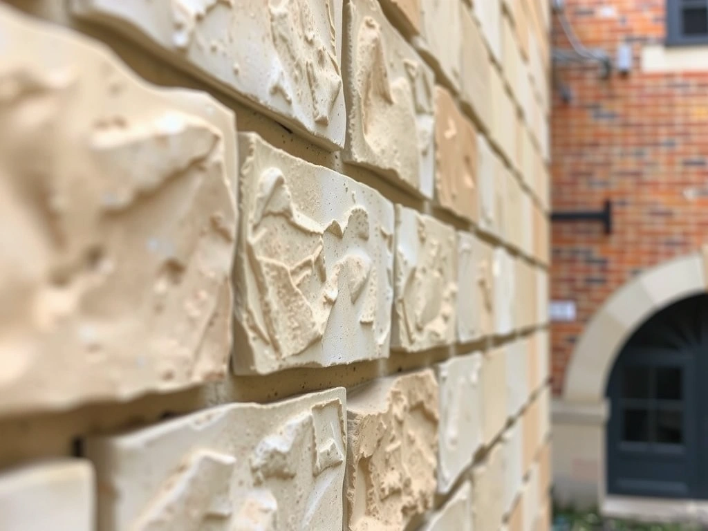 Détail de maçonnerie traditionnelle